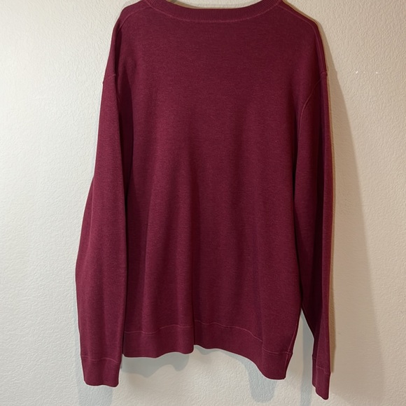 CREMIEUX MEN’S REVERSIBLE CREWNECK GRAY AND WINE SWEATER / SIZE 2XL - Picture 7 of 7